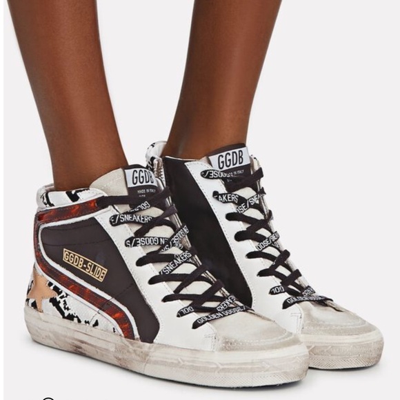 Golden Goose Slide Sneaker in snake and tortoise print - Picture 7 of 8